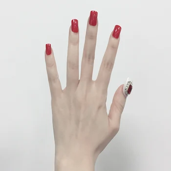 24pcs Red Square Head Fake Nails With Diamond DIY Wearable Manicure Tool Wedding Bride Detachable False Nail Patch With Glue
24pcs Red Square Head Fake Nails With Diamond DIY Wearable Manicure Tool Wedding Bride Detachable False Nail Patch With Glue