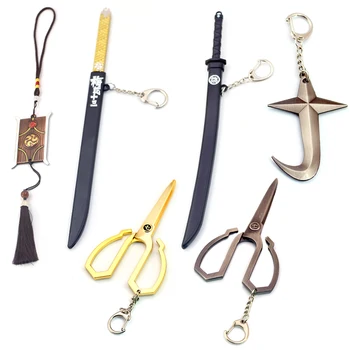 Scissor Seven Keychain Sword Keychain Weapons Model Cosplay Jewelry Scissors Key Chains Holder Car Souvenir Chaveiro llaveros
Scissor Seven Keychain Sword Keychain Weapons Model Cosplay Jewelry Scissors Key Chains Holder Car Souvenir Chaveiro llaveros