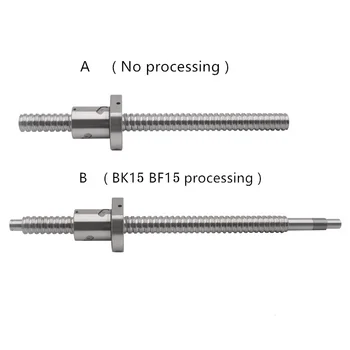 Ballscrew SFU2005 length 650mm with flange single ball nut or BK15 BF15 end machined CNC parts
Ballscrew SFU2005 length 650mm with flange single ball nut or BK15 BF15 end machined CNC parts
