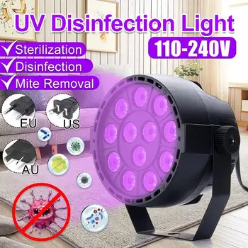 12 LED UV Disinfeetion light LED Flat Par Light lamp for Home Party Backlight Projector Spotlight Lamp EU/US Plug AC110-240V
12 LED UV Disinfeetion light LED Flat Par Light lamp for Home Party Backlight Projector Spotlight Lamp EU/US Plug AC110-240V