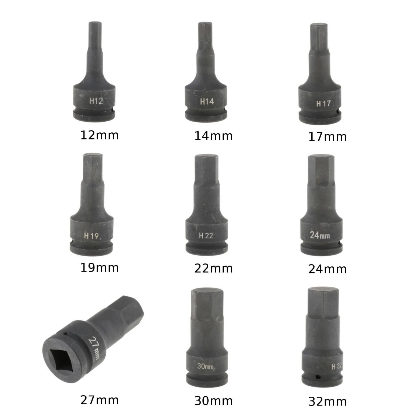 Brand New And High Quality 3/4inch Drive Impact Socket Hex Bits Metric Long Air Allen Driver 12-32mm
Brand New And High Quality 3/4inch Drive Impact Socket Hex Bits Metric Long Air Allen Driver 12-32mm