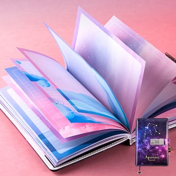PU leather Note Book B6 Twelve Constellations With Lock Leather Cover School Supply Diary Note Book #408
PU leather Note Book B6 Twelve Constellations With Lock Leather Cover School Supply Diary Note Book #408