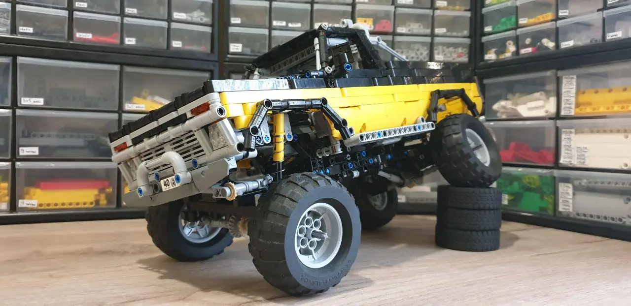 ing Technology Building Blocks Ford F100 Sand Cross Country Racing Moc-32170 Remote Control RC Assembly Toy Model Boy Gift MOC 32170 Ford F100 1973 by TSmarf with 1368 pieces