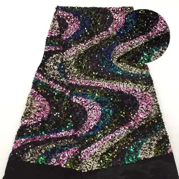 NEW African Lace Fabric, French Sequins Net Lace Noble Gold Sequins Fabrics High Quality African Black Tulle Sequins Lace Fabric 
NEW African Lace Fabric, French Sequins Net Lace Noble Gold Sequins Fabrics High Quality African Black Tulle Sequins Lace Fabric