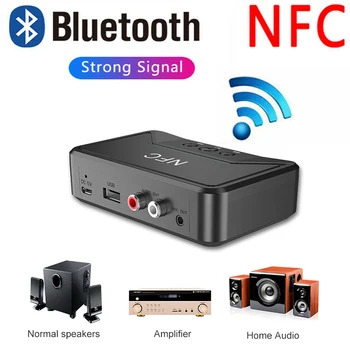 Portable Wireless Bluetooth 5.0 Receiver 3.5mm Jack AUX NFC to 2 RCA Audio Stereo Adapter For CAR Home Speaker Headphone
Portable Wireless Bluetooth 5.0 Receiver 3.5mm Jack AUX NFC to 2 RCA Audio Stereo Adapter For CAR Home Speaker Headphone