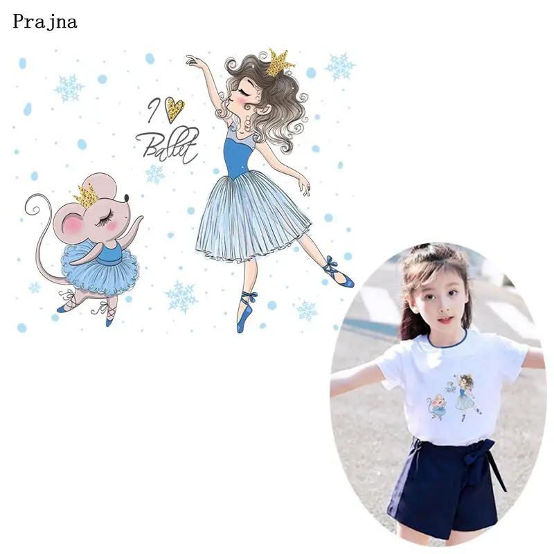 Prajna Ballet Girl Iron On Transfers For Clothing Stickers Thermal Hot Vinyl Heat Transfer Patches For Kids Clothes DIY Applique
Prajna Ballet Girl Iron On Transfers For Clothing Stickers Thermal Hot Vinyl Heat Transfer Patches For Kids Clothes DIY Applique