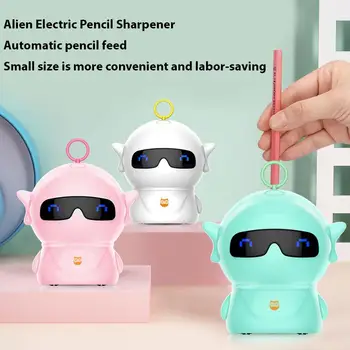 Robot Electric Auto Pencil Sharpener School Sharpener Battery/USB Charge Powered Non-slip Base Creative Shape ABS 6.5x10cm
Robot Electric Auto Pencil Sharpener School Sharpener Battery/USB Charge Powered Non-slip Base Creative Shape ABS 6.5x10cm