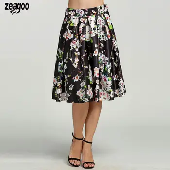 Women Pleated Skirt Midi Skirt High Waist Floral Pattern Casual Party Vintage Swing Skirt Female Summer Knee Length Skirts
Women Pleated Skirt Midi Skirt High Waist Floral Pattern Casual Party Vintage Swing Skirt Female Summer Knee Length Skirts