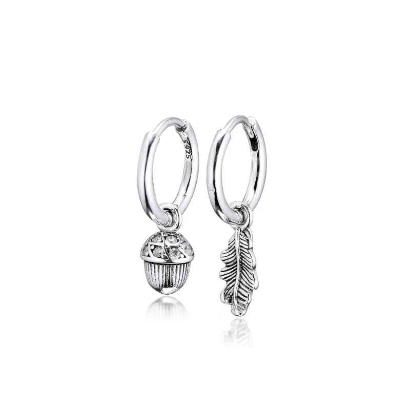 FANDOLA Earring 925 Sterling Silver Acorn & Leaf Hoop Earrings with Clear CZ Fashion Earring for Women DIY Jewelry Wholesale
FANDOLA Earring 925 Sterling Silver Acorn & Leaf Hoop Earrings with Clear CZ Fashion Earring for Women DIY Jewelry Wholesale