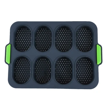 Baguette Baking Tray Non-Stick Perforated Pan Loaf Baking Mould for Baking French-Bread Breadstick and Bread Roll-Grey
Baguette Baking Tray Non-Stick Perforated Pan Loaf Baking Mould for Baking French-Bread Breadstick and Bread Roll-Grey