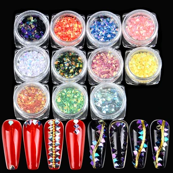 FWC 1 PC AB Color Nail Flakies Chameleon Triangle Nail Sequins Blingbling Holographic Paillette For Nail Art Decoration
FWC 1 PC AB Color Nail Flakies Chameleon Triangle Nail Sequins Blingbling Holographic Paillette For Nail Art Decoration