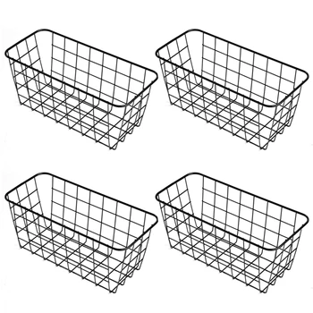 4 Pcs Wall Mounted Iron Storage Basket Nordic Desktop Organizer for Bathroom Sundries Container Kitchen Storage Holder 
4 Pcs Wall Mounted Iron Storage Basket Nordic Desktop Organizer for Bathroom Sundries Container Kitchen Storage Holder