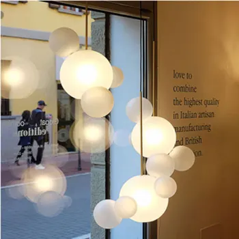 Modern Mickey Mouse Style Bubble Lights Clear / Frosted Glass Cord Pendant Light with Golden Pipe 10W LED Restaurant Club
Modern Mickey Mouse Style Bubble Lights Clear / Frosted Glass Cord Pendant Light with Golden Pipe 10W LED Restaurant Club