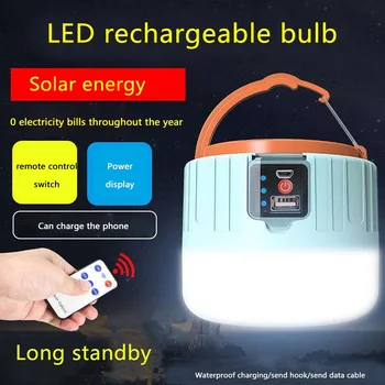 Solar LED Camping Light 300W USB Rechargeable Bulb Waterproof Outdoor Tent Lamp Portable Lantern Emergency Light for BBQ Hiking
Solar LED Camping Light 300W USB Rechargeable Bulb Waterproof Outdoor Tent Lamp Portable Lantern Emergency Light for BBQ Hiking