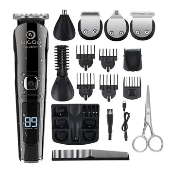 DIGOO 16 IN 1 LCD Display Cordless Hair Trimmer 600mAh USB Rechargeable Electric Hair Clipper For Hairs Beard Nose/Ear Hairs
DIGOO 16 IN 1 LCD Display Cordless Hair Trimmer 600mAh USB Rechargeable Electric Hair Clipper For Hairs Beard Nose/Ear Hairs