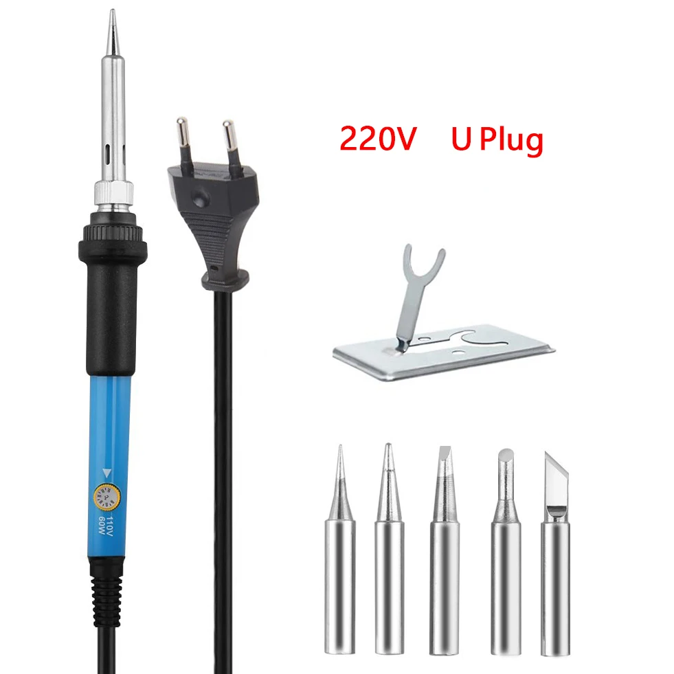 Shop Generic 220V 80W Lcd Electronic Iron Kit Adjustable Welding Solder