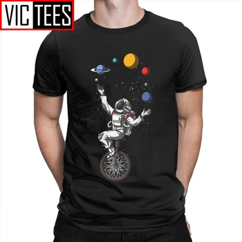 Man Men T Shirts Space Astronaut Riding Bicycle Juggling Solar System Planets Funny Short Sleeves Tees Tops Cotton T-Shirt
Man Men T Shirts Space Astronaut Riding Bicycle Juggling Solar System Planets Funny Short Sleeves Tees Tops Cotton T-Shirt