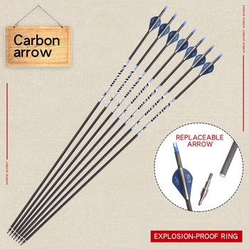 6/12/24pcs Archery Hunting Carbon Arrow 31in Outdoor Professional Accessories Sports Practice Shooting for Recurve/Compound Bows
6/12/24pcs Archery Hunting Carbon Arrow 31in Outdoor Professional Accessories Sports Practice Shooting for Recurve/Compound Bows