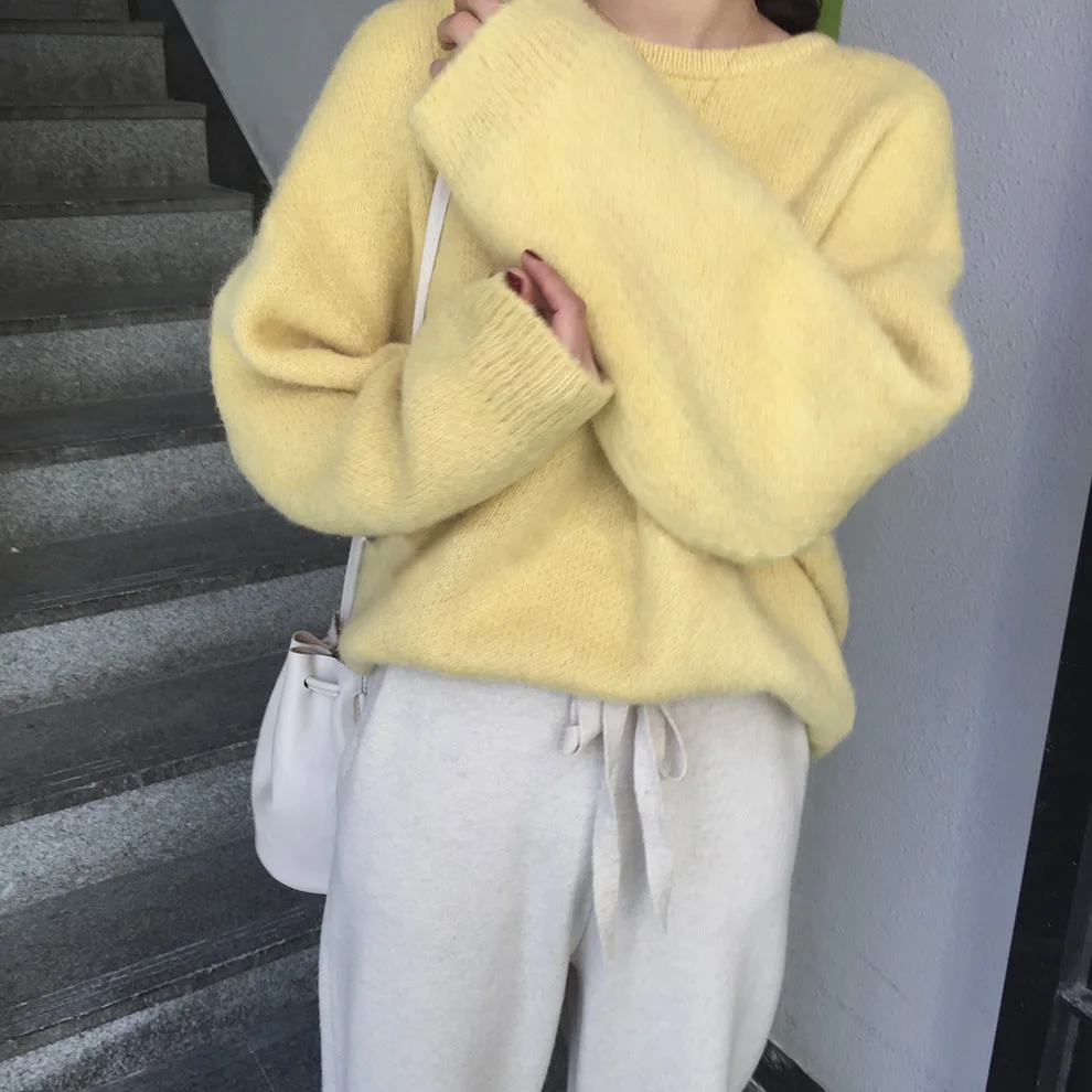 JSXDHK Korean Designer Runway Yellow Knitted Pullovers Chic Autumn Winter Long Sleeve Thick Warm Sweater Soft Women Loose Tops
JSXDHK Korean Designer Runway Yellow Knitted Pullovers Chic Autumn Winter Long Sleeve Thick Warm Sweater Soft Women Loose Tops