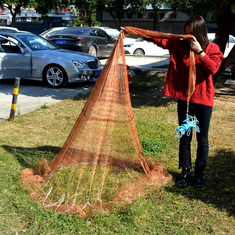 3m5m6m Fishing Net Trap Small Mesh USA Style Hand Cast Fishing Net Tyre Line Traditional Outdoor Throw Catch Fishing Net Tool (11)