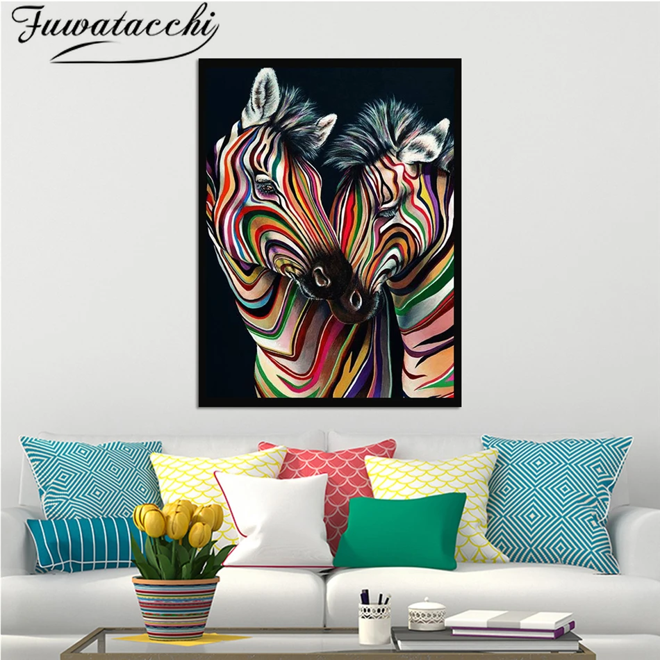 Fuwatacchi Colorful Zebra Wall Art Oil Print And Post Paintings Abstract Picture for Home Decor Living Room No Fram Fiber Cloth
Fuwatacchi Colorful Zebra Wall Art Oil Print And Post Paintings Abstract Picture for Home Decor Living Room No Fram Fiber Cloth