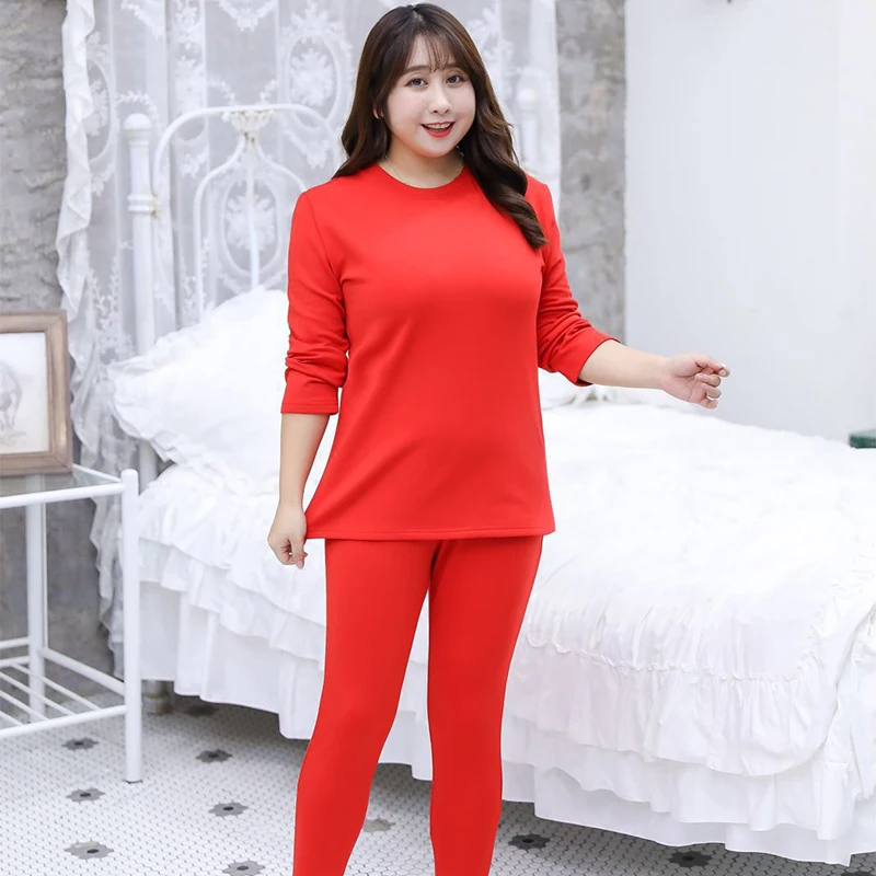 Plus Size Long Johns For Autumn Winter Clothes Two Piece Warm Suit 7XL 8XL Thermal Underwear Suit Women Warm Sets Female Pajamas
Plus Size Long Johns For Autumn Winter Clothes Two Piece Warm Suit 7XL 8XL Thermal Underwear Suit Women Warm Sets Female Pajamas