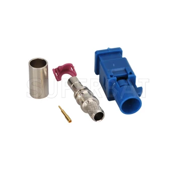 Superbat 10pcs Fakra crimp plug Male connector for Blue GPS telematics or navigation Fakra Neutral coding for Cable RG58 LMR195
Superbat 10pcs Fakra crimp plug Male connector for Blue GPS telematics or navigation Fakra Neutral coding for Cable RG58 LMR195