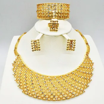 HOT Fashion jewelry set Nigeria Dubai gold-color African bead jewelry wedding jewelry set african beads jewelry sets 
HOT Fashion jewelry set Nigeria Dubai gold-color African bead jewelry wedding jewelry set african beads jewelry sets