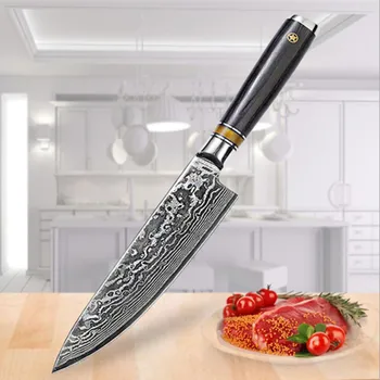 Handmade Kitchen Knife 67 Layers Damascus Steel Premium Santoku Kitchen Knives Japanese Style Knife with Gift Box Grandsharp
Handmade Kitchen Knife 67 Layers Damascus Steel Premium Santoku Kitchen Knives Japanese Style Knife with Gift Box Grandsharp