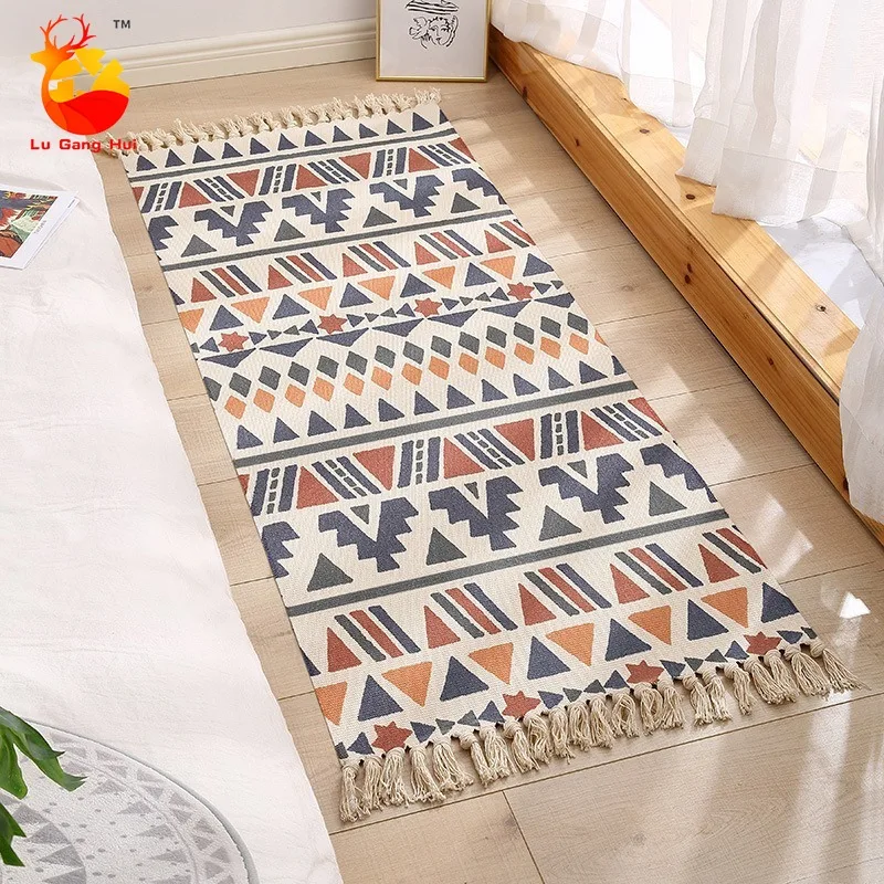 Tassel Carpet Cotton Linen Rug Bedroom Door Mat Bedside Mat Carpets for Living Room
Tassel Carpet Cotton Linen Rug Bedroom Door Mat Bedside Mat Carpets for Living Room