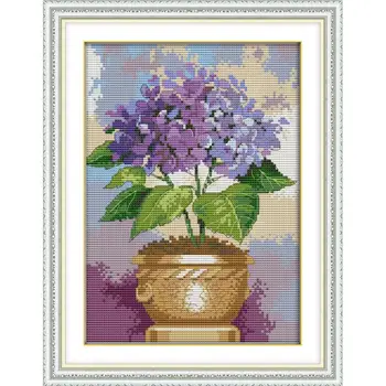 Cross Stitch Joy Sunday Purple Floret Flower Series 11CT 14CT DMS Cross Stitch Kit Embroidery Needlework DIY Home Decoration Set
Cross Stitch Joy Sunday Purple Floret Flower Series 11CT 14CT DMS Cross Stitch Kit Embroidery Needlework DIY Home Decoration Set