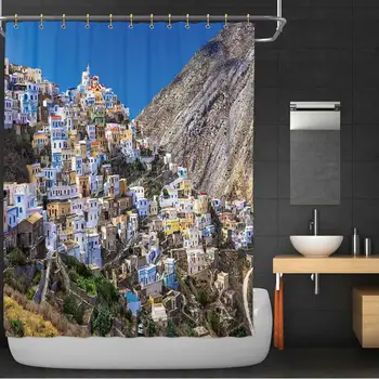 Impressive Olimbos in Karpathos Island Shower Curtain,Greece Bathroom Decor Set with Hooks,36''W x 72''H
Impressive Olimbos in Karpathos Island Shower Curtain,Greece Bathroom Decor Set with Hooks,36''W x 72''H