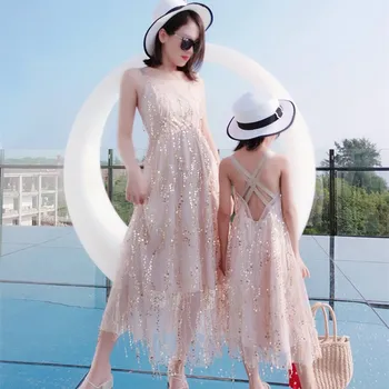 Family Matching Clothes Lace Sequin Formal Off Shoulder Backless Long Dresses Party Club Strap Mother Daughter Dresses Vestidos
Family Matching Clothes Lace Sequin Formal Off Shoulder Backless Long Dresses Party Club Strap Mother Daughter Dresses Vestidos