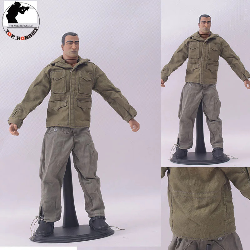 1/6 Scale WWII Soldier Combat Uniform Suit US Male M35 Helmet Paratroopers Clothes General combat Pants Ranger Boots f12“ Figure
1/6 Scale WWII Soldier Combat Uniform Suit US Male M35 Helmet Paratroopers Clothes General combat Pants Ranger Boots f12“ Figure