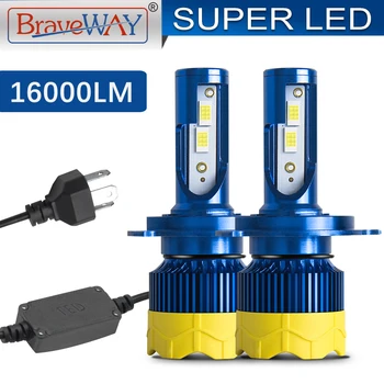 BraveWay Car Headlight Bulbs H4 LED Bulbs for Motorcycle High Beam Low Beam CANBUS H7 LED Lights Auto H1 H11 Lamps Kit 6000K 12V
BraveWay Car Headlight Bulbs H4 LED Bulbs for Motorcycle High Beam Low Beam CANBUS H7 LED Lights Auto H1 H11 Lamps Kit 6000K 12V