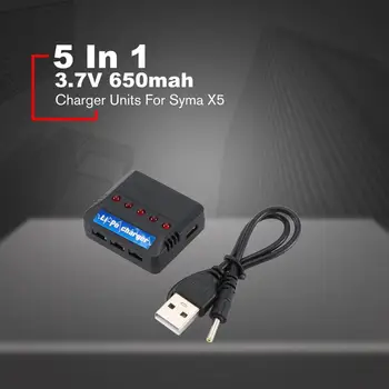 3.7v 650mah Battery + 5 In 1 Charger Units For Syma X5c X5c-1 X5 H5c RC Quadcopter Spare Parts 852540 Drone Rechargeable battery 
3.7v 650mah Battery + 5 In 1 Charger Units For Syma X5c X5c-1 X5 H5c RC Quadcopter Spare Parts 852540 Drone Rechargeable battery