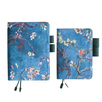 1piece A5/A6 Fixed Page Notebook Painting Cover Cute Weekly Notepad Daily Stationery Agenda Office Diary Organizer Plan 202 H8P0