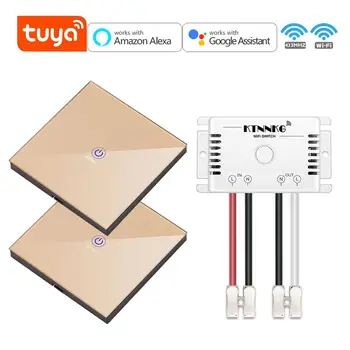 wifi switch smart life tuya and 433Mhz AC 90-250V relay receiver with touch gold wall remote conrtol for alexa google IFTTT
wifi switch smart life tuya and 433Mhz AC 90-250V relay receiver with touch gold wall remote conrtol for alexa google IFTTT