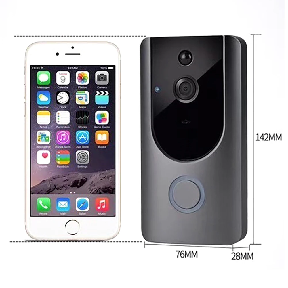 Remote Control Video Doorbell Burglar Alarm Practical Wireless Camera Intercom Home Security Monitoring Alarm Voice Intercom
Remote Control Video Doorbell Burglar Alarm Practical Wireless Camera Intercom Home Security Monitoring Alarm Voice Intercom