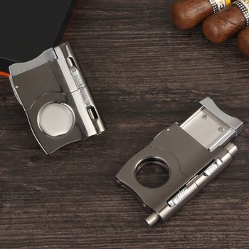 Galiner Metal Sharp Cutter Guillotine Pocket Scissors Cigar Cutter 2 Size Cigar Punch Cutter Travel Cigar Drill Hole
Galiner Metal Sharp Cutter Guillotine Pocket Scissors Cigar Cutter 2 Size Cigar Punch Cutter Travel Cigar Drill Hole