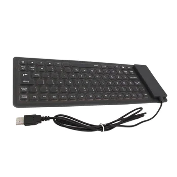 84 Key Wired Keyboard Mini USB Flexible Silicone Foldable PC Keyboard Office Home Computer Washable Keypad
84 Key Wired Keyboard Mini USB Flexible Silicone Foldable PC Keyboard Office Home Computer Washable Keypad