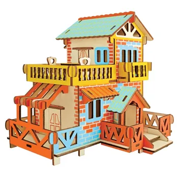 Country Cottage DIY 3D Wooden Puzzle Woodcraft Assembly Kit Cutting Wood Toys For Christmas Gift 3077
Country Cottage DIY 3D Wooden Puzzle Woodcraft Assembly Kit Cutting Wood Toys For Christmas Gift 3077
