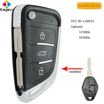 KEYECU Replacement EWS Modified Flip Remote Key With 3 Button & ID44 Chip & HU58 blade - FOB for BMW E81 E46 E39 E63 E38, LX8FZV
KEYECU Replacement EWS Modified Flip Remote Key With 3 Button & ID44 Chip & HU58 blade - FOB for BMW E81 E46 E39 E63 E38, LX8FZV