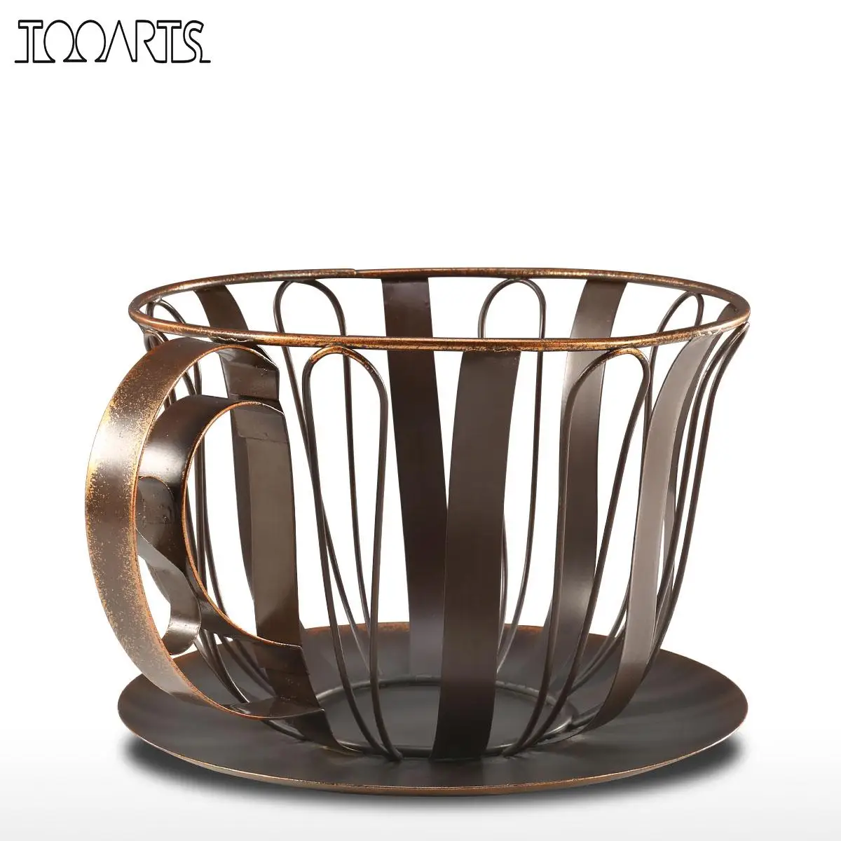 Cup Shaped Home Storage Basket for Fruit Snacks Brown Coffee Pod Container Espresso Pod Holder Metal Home Decoration Accessories
Cup Shaped Home Storage Basket for Fruit Snacks Brown Coffee Pod Container Espresso Pod Holder Metal Home Decoration Accessories