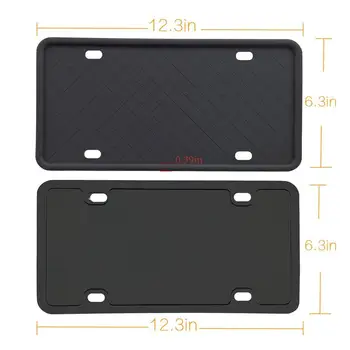 License Plate Frame Silicone North America scratch-resistant rust-proof car license cover holder black 1pcs
License Plate Frame Silicone North America scratch-resistant rust-proof car license cover holder black 1pcs