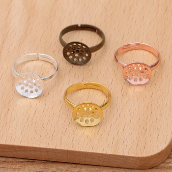 40 Pieces/Lot Adjustable Copper Ring Base Settings 12 mm Round Cabochon DIY Accessories For Jewelry
40 Pieces/Lot Adjustable Copper Ring Base Settings 12 mm Round Cabochon DIY Accessories For Jewelry