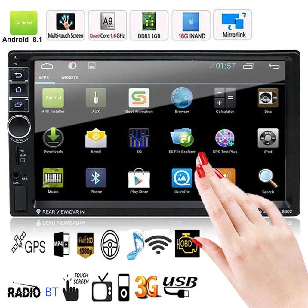 

In Sale Multifunction Swm-8802 7inch Hd Car Player Android System Wifi Bt Multimedia Car Fm Stereo Gps Mtk Quad Cores#P20