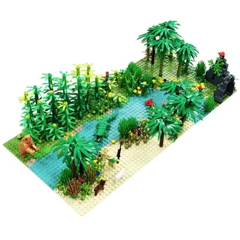 Jungle Building Blocks Set DIY Small Particle Scenery Parts Accessories with Baseplate Trees Plants Assembly Toy for Kid
Jungle Building Blocks Set DIY Small Particle Scenery Parts Accessories with Baseplate Trees Plants Assembly Toy for Kid