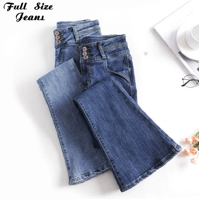 Plus Size Extra Long Button Up Flare Jeans Pants 2Xl Women Vintage Blue Mid Waist Wide Leg Sexy Bell-Bottom Long Denim Trousers 
Plus Size Extra Long Button Up Flare Jeans Pants 2Xl Women Vintage Blue Mid Waist Wide Leg Sexy Bell-Bottom Long Denim Trousers