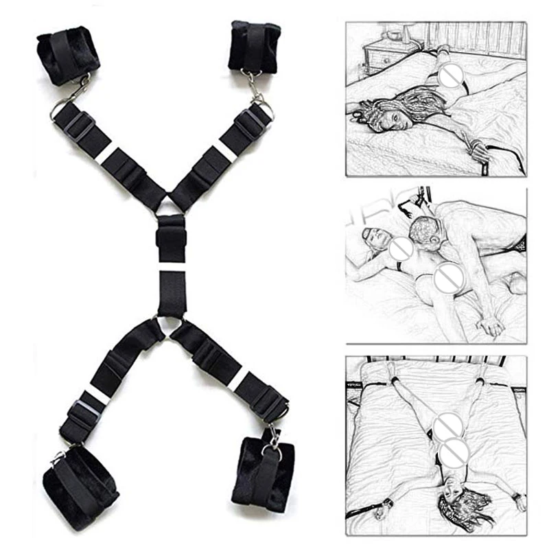 Erotic Bed Restraint Fetish Bdsm Bondage Handcuffs Games Sex Product Ankle Hand Adult No Vibrator Sex Toys For Woman Couples 10 H04fb911eb3644b3384bdc98fd2b6ae207